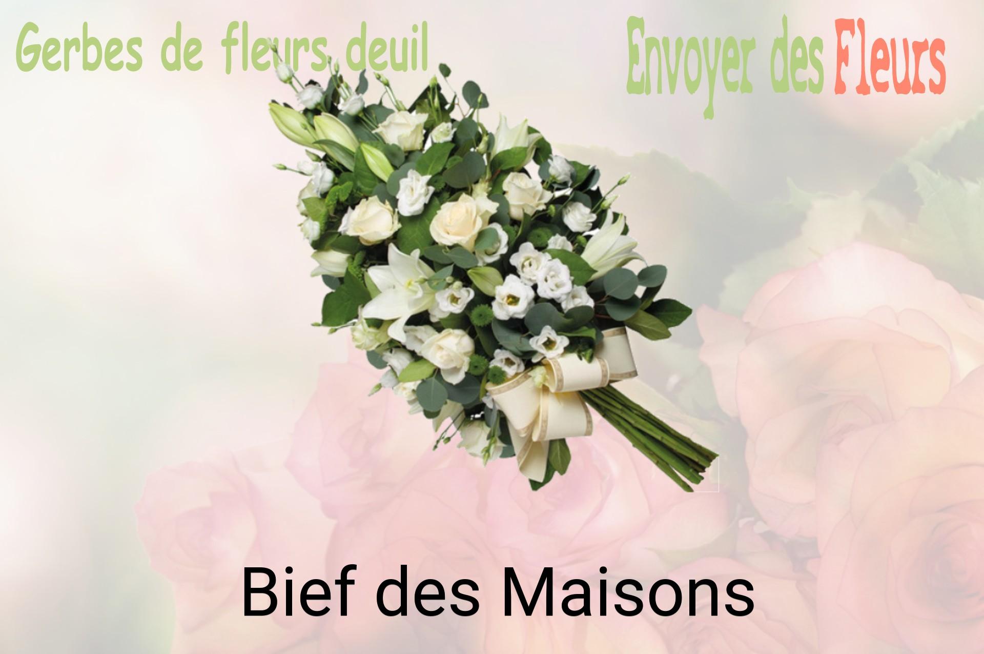 Gerbe de fleurs de deuil livrée à Bief-des-Maisons